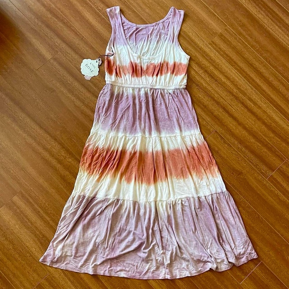 Knox Rose Tie-Dye Boho Midi Dress – Size M - Picture 6 of 8